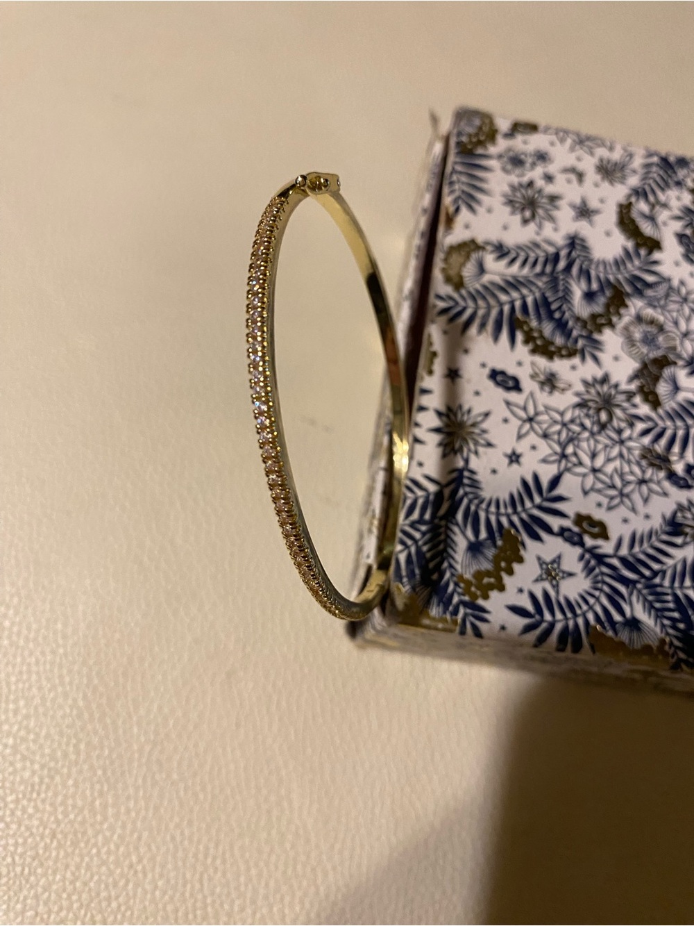 Bangle bracelet 14K Yellow gold Plated